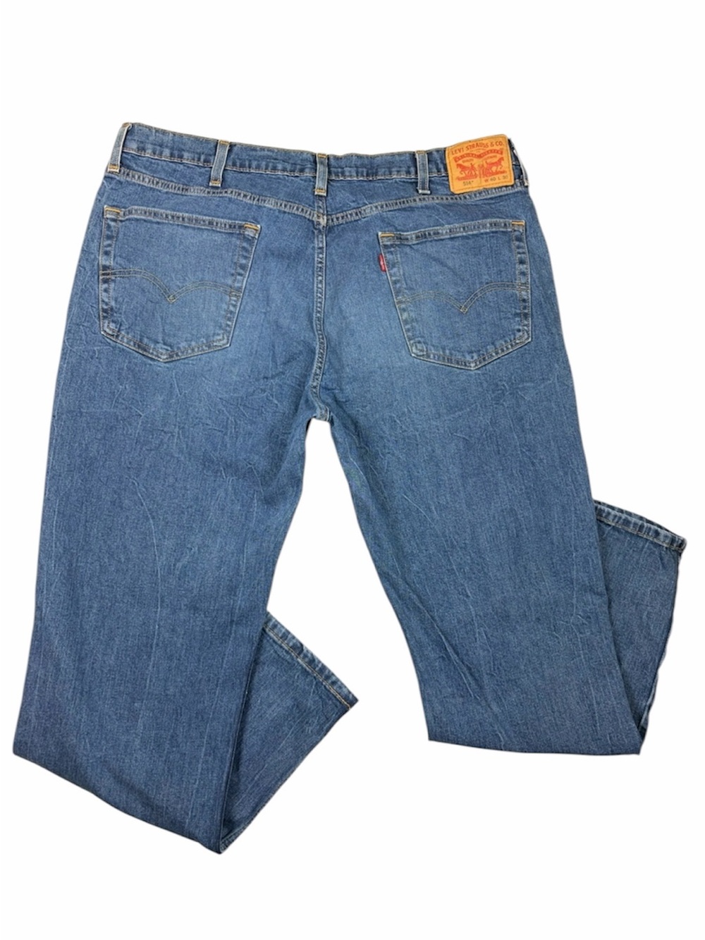 Levi’s 514 Men’s (40x30) Straight Leg Stretch Jeans Medium Wash Blue